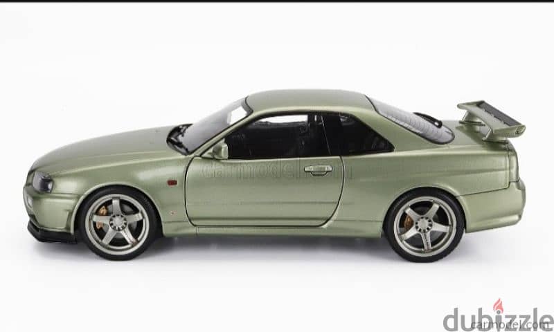 Nissan Skyline GT-R (R34) diecast car model 1;18. 1