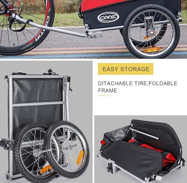 Cargo bike trailer 16" wheels 5