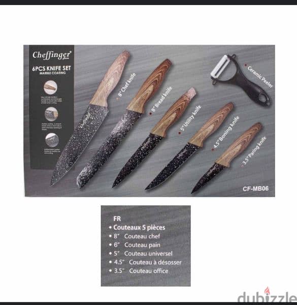 german store cheffinger 6pc knifes set 3