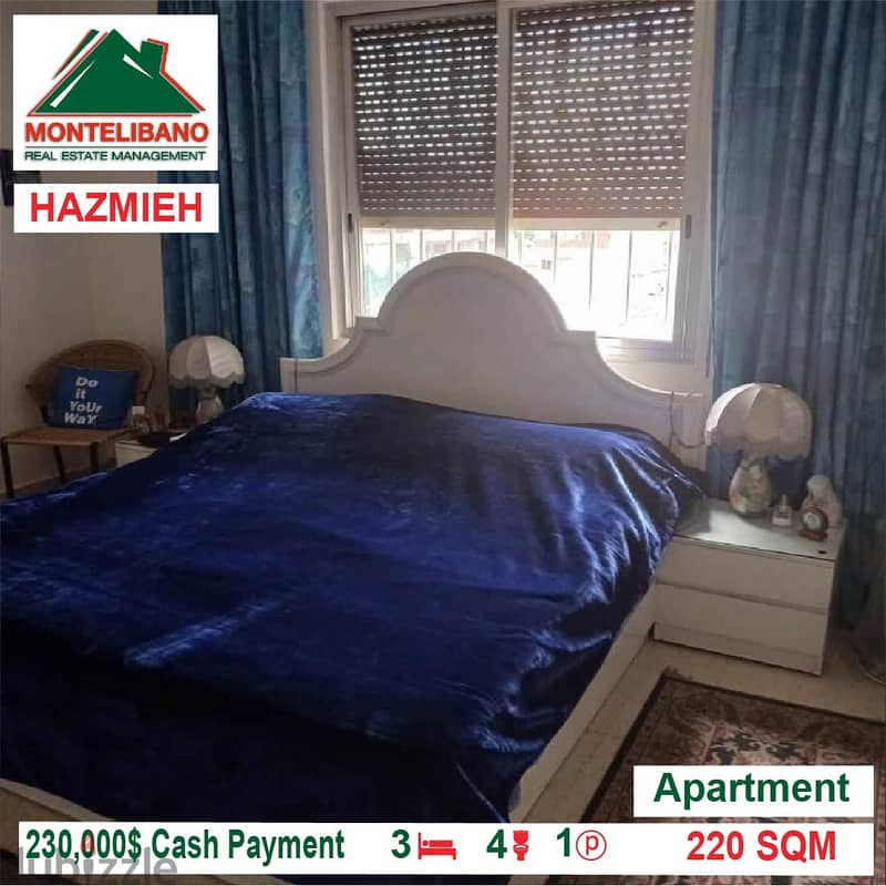 230,000$ Cash Payment!! Apartment for sale in Hazmieh!! 2