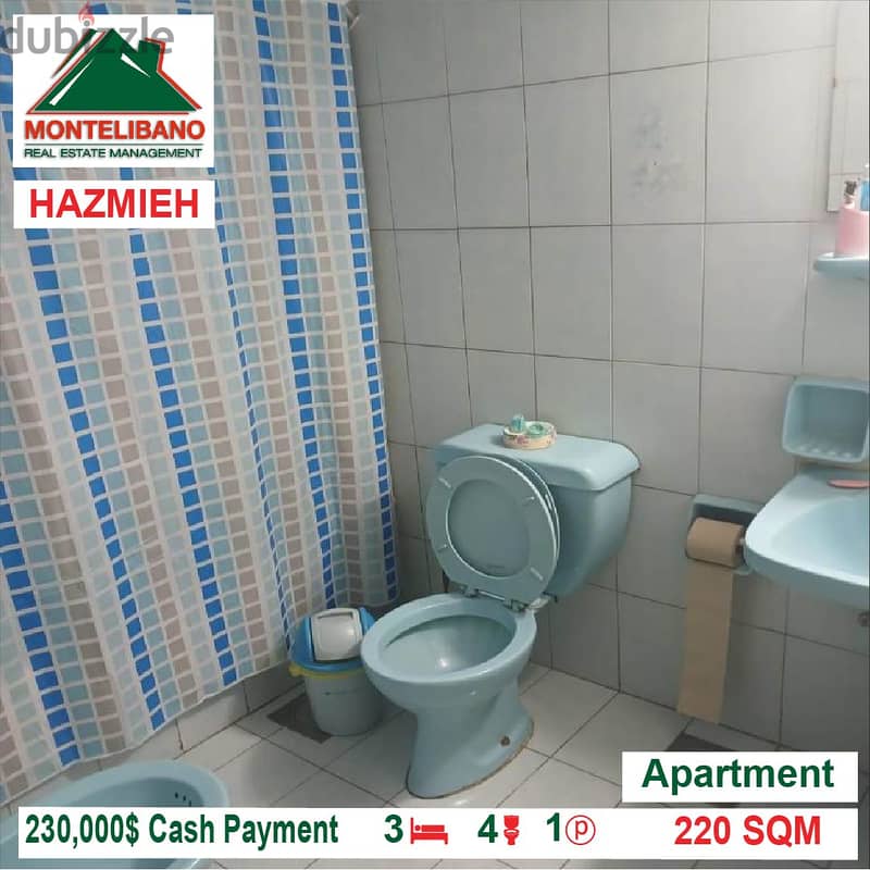 230,000$ Cash Payment!! Apartment for sale in Hazmieh!! 4