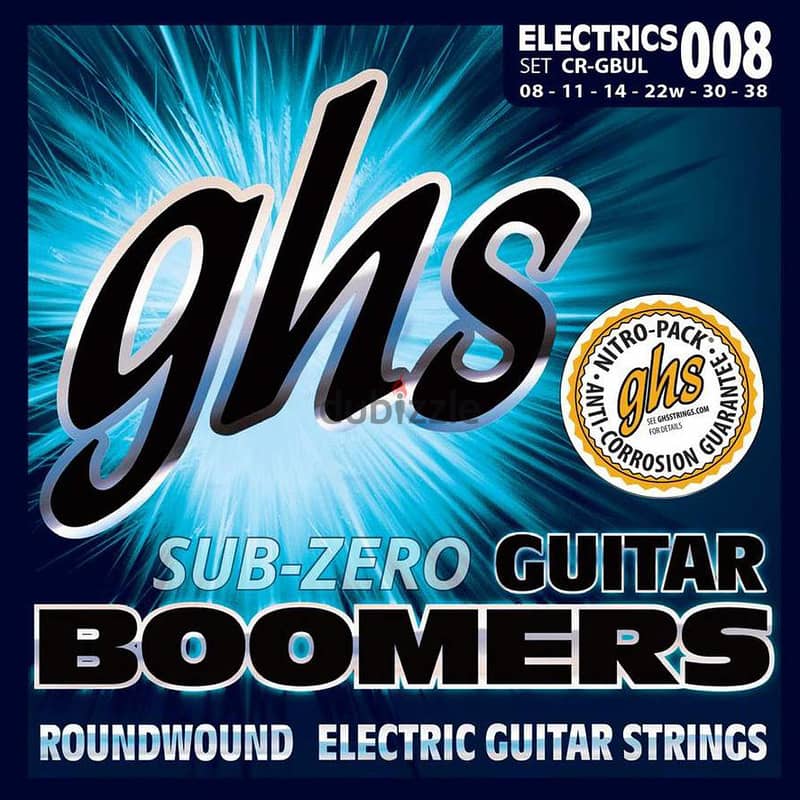GHS CR-GBUL Set Sub Zero Boomers Roundwound Electric 0