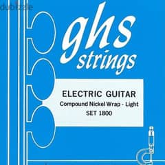 GHS1800 Set Electric Guitar Compound Nickel Wrap-Light 0