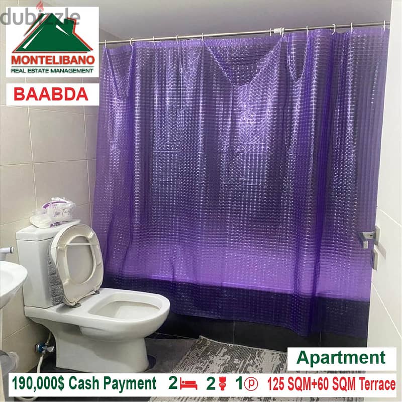 190,000$ Cash Payment!! Apartment for sale in Baabda!! 3