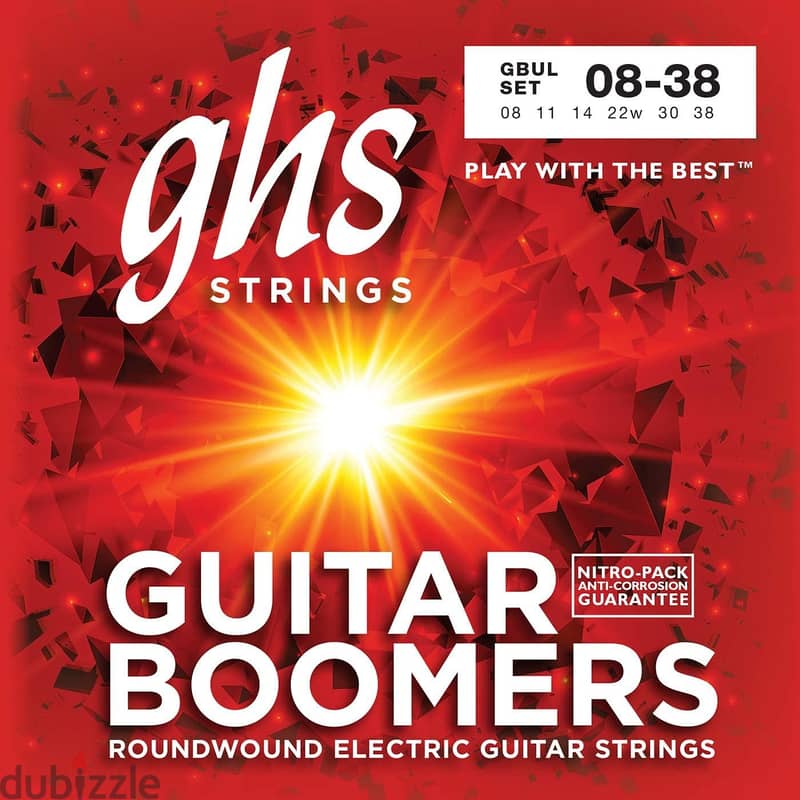 GHS GBUL Guitar Boomers Electric Guitar Strings008038 Ultra Light 0