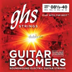 GHS GB8 1/2 SET Guitars Boomers electric strings
