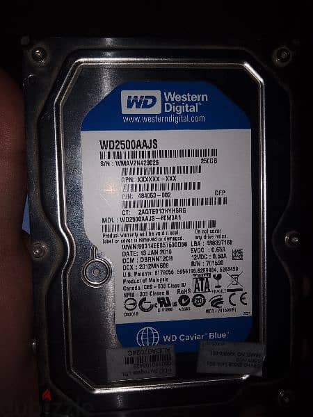 hard disk 250gb 0