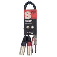 Stagg STC060PXM 60cm Twin Cable 0