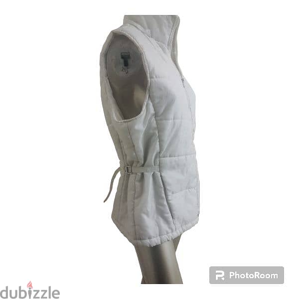 white Puffer Vest 1