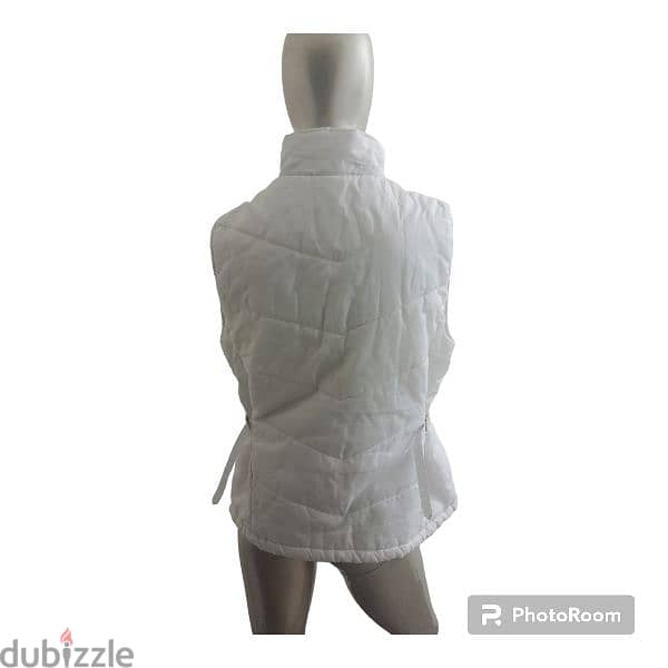 white Puffer Vest 3