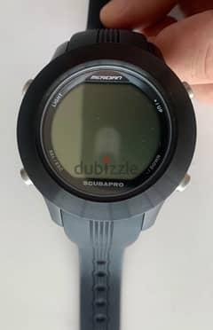 Scubapro Meridian Black Tech Dive Computer Watch + Heart Monitor (New) 0
