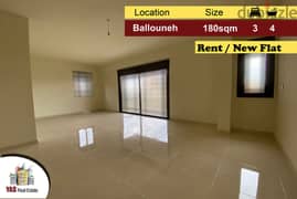 Ballouneh 180m2 | Rent | New Flat | Open View | Well Lighted | EL IV | 0