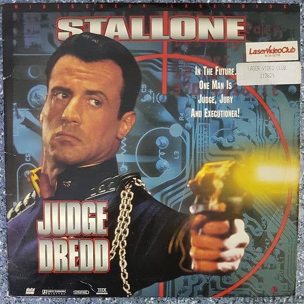 JUDGE Dreddd Sylvester Stallone Laserdisc 0