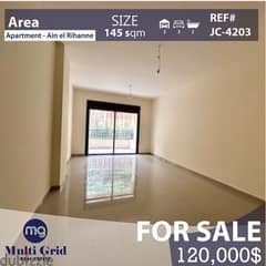 Ain El Rihane, Apartment for Sale, 145 m2, شقة للبيع في عين الريحانة 0