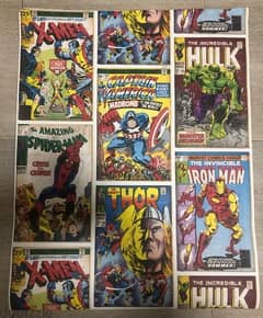 Vintage 60’s/70’s rare Marvel Comics Group ltd. edtition cover posters