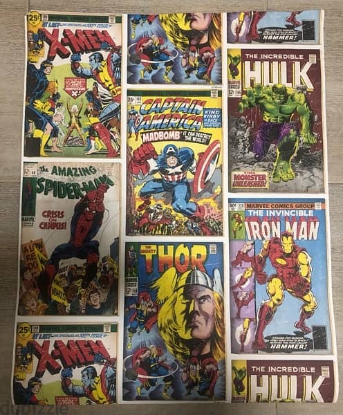 Vintage 60’s/70’s rare Marvel Comics Group ltd. edtition cover posters 0