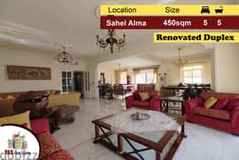 Sahel Alma 450m2 | Renovated Duplex | Prime Location | Private Street