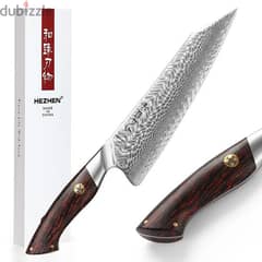 Professional Damascus japanese chef knife / knife sharpener whetstone