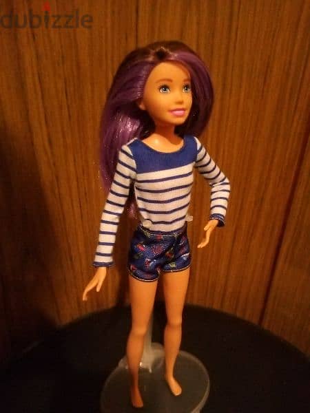 SKIPPER BABY SITTER NURSERY Mattel wearing Great doll purple hair part 4