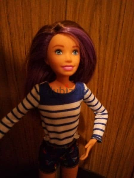 SKIPPER BABY SITTER NURSERY Mattel wearing Great doll purple hair part 4