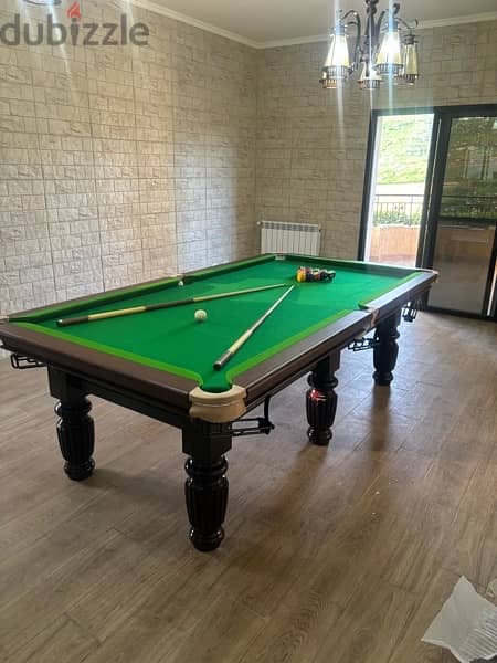 Pool Table Stone Carving Wood 1