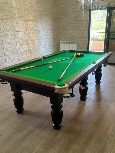 Pool Table Stone Carving Wood 2