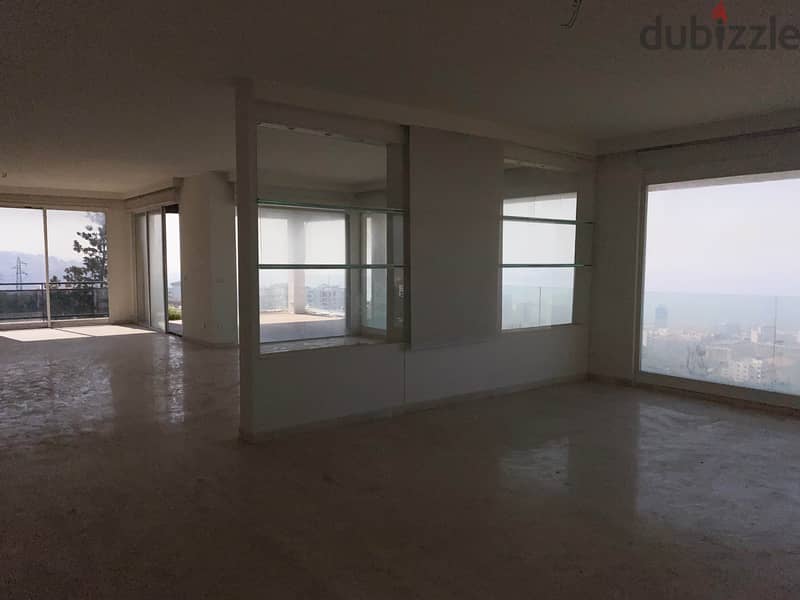 540 SQM Apartment in Naccache/Rabieh with a Breathtaking Sea View 1