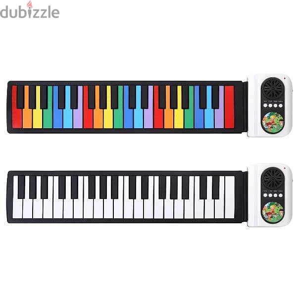 Roll Up Portable Foldable Silicone Piano 37 Key with Speaker - M409 1
