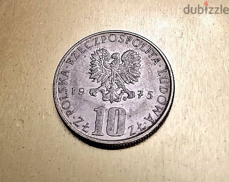 1975 Poland 10 Zlotych Bolestaw Prus 1