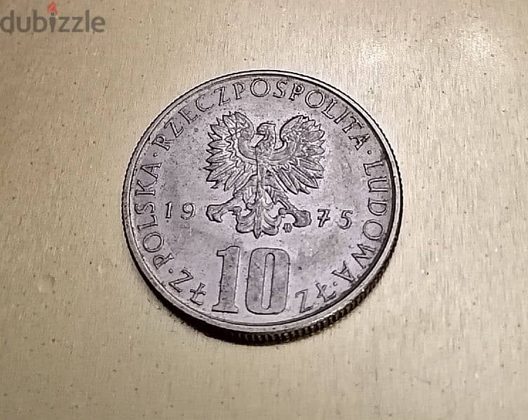 1975 Poland 10 Zlotych Bolestaw Prus 2