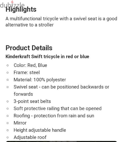 german store kidercraft swift tricycle blue 3