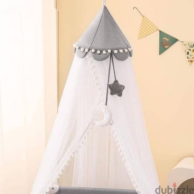 Baby Mosquito Net with Stand, Breathable Fabric for Bed 3