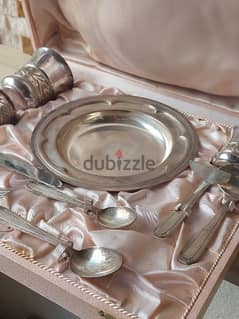 dining set silver plated