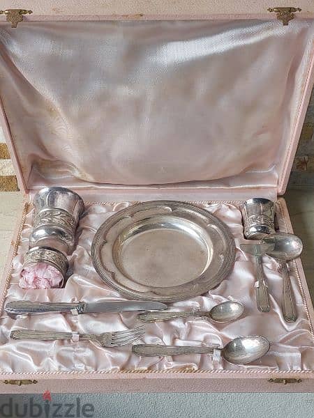 dining set silver plated 6