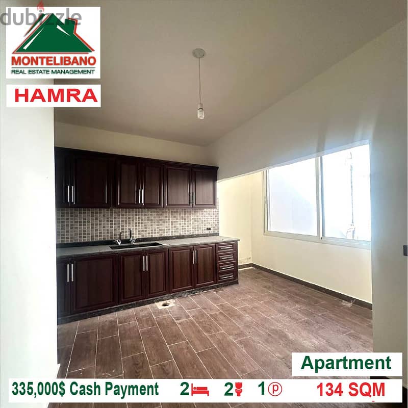 335,000$ Cash Payment!! Apartment for sale in Hamra!! 2