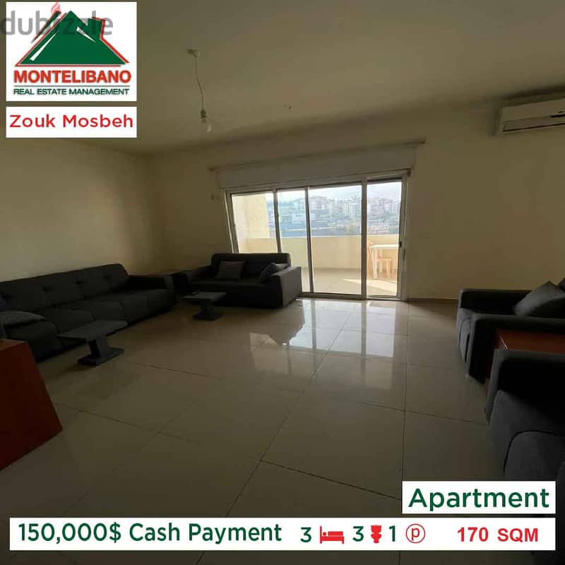 Apartment for sale!! At Zouk Mosbeh!! 1