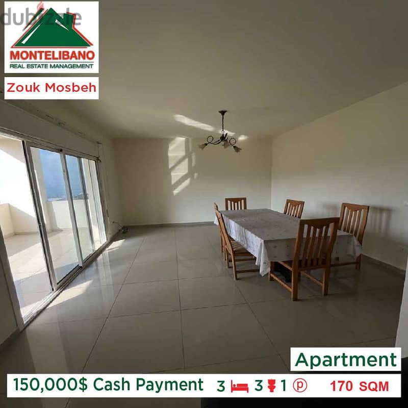 Apartment for sale!! At Zouk Mosbeh!! 2