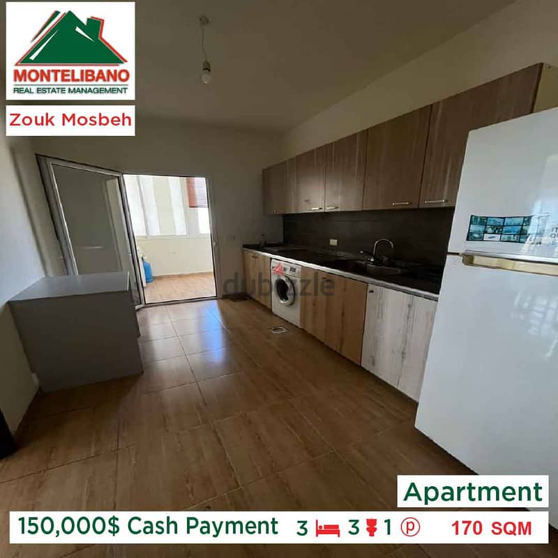Apartment for sale!! At Zouk Mosbeh!! 3