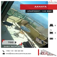 Furnished apartment for Rent in Aanaya 143 SQM REF#CD1071
