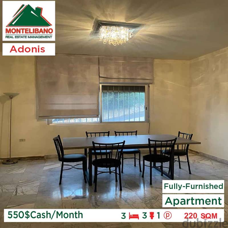 550$Cash/Month!!Apartment for rent in Adonis!! 1