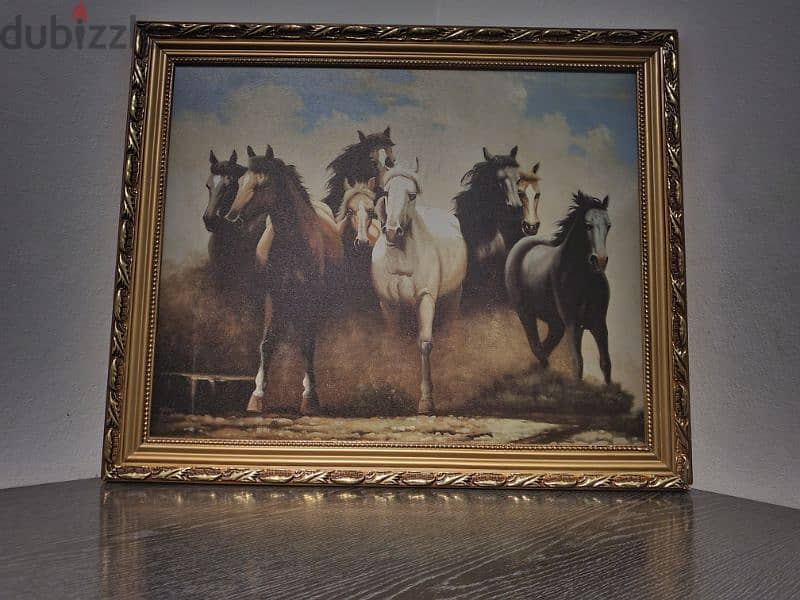 Horses Painting لوحة احصنة 1