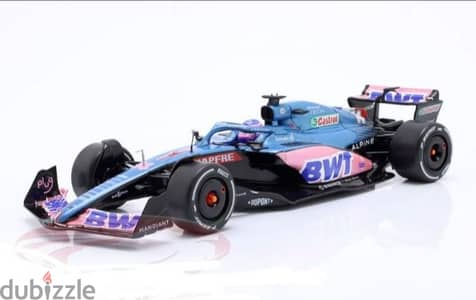 F. Alonso Alpine A522 (GP Monaco '22) diecast car model 1;18.