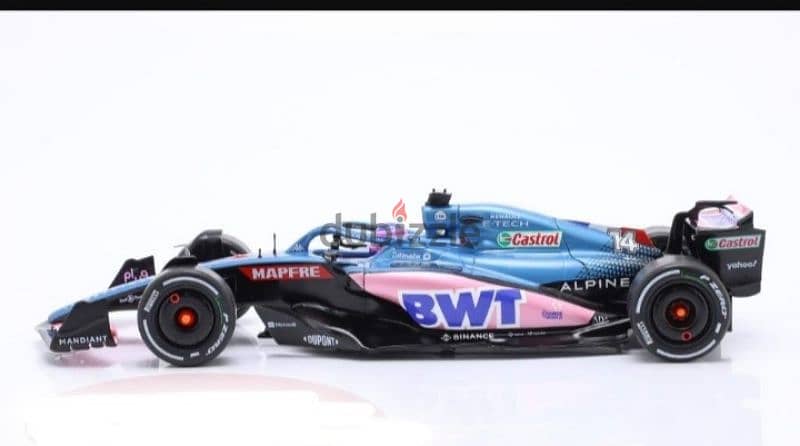 F. Alonso Alpine A522 (GP Monaco '22) diecast car model 1;18. 1