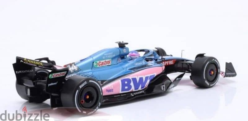 F. Alonso Alpine A522 (GP Monaco '22) diecast car model 1;18. 2