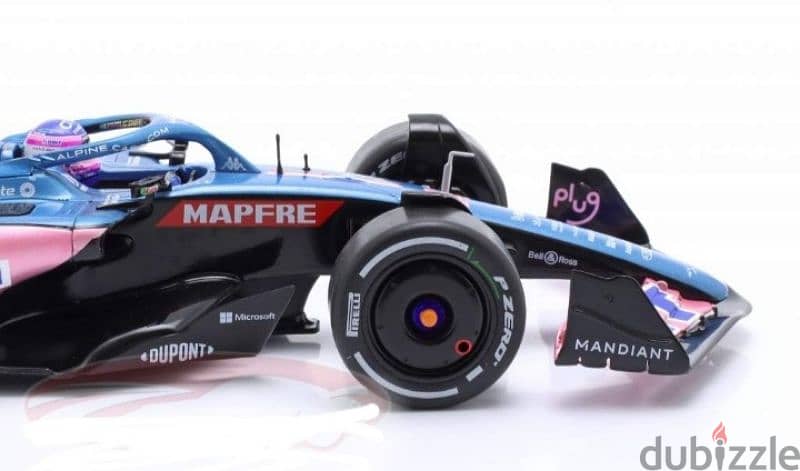 F. Alonso Alpine A522 (GP Monaco '22) diecast car model 1;18. 5