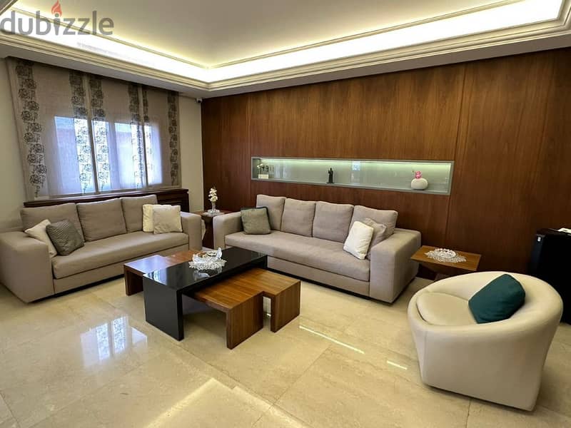 200 Sqm | Luxurious apartment for sale in Mansourieh |Mountain view 5