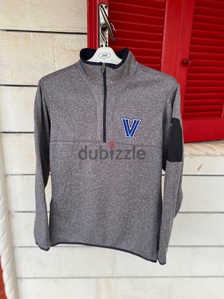 ANTIGUA Vanderbilt Grey Quarter-Zip Jacket Size L 1
