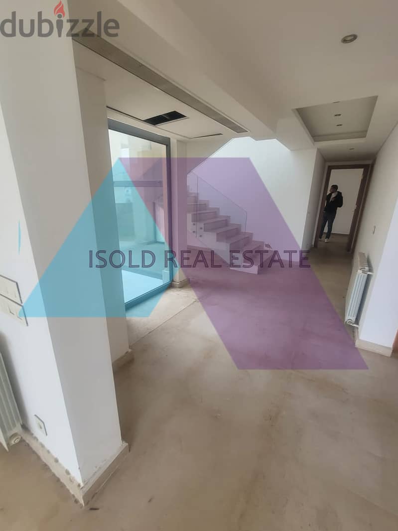 410 m2 duplex apartment+big terrace+open sea view for sale in Hazmieh 6