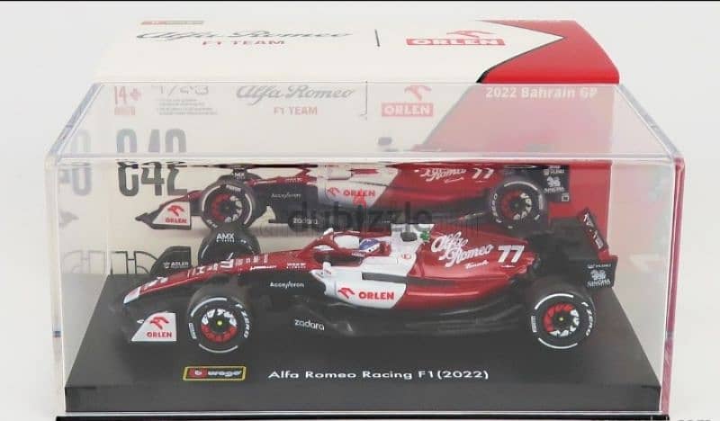 V. Bottas Alfa Romeo C42 (2022) diecast car model 1;43. 5