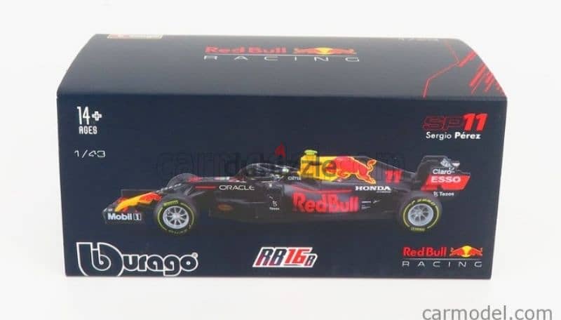 Sergio Perez Red Bull RB16B (2021) diecast car model 1;43. 6